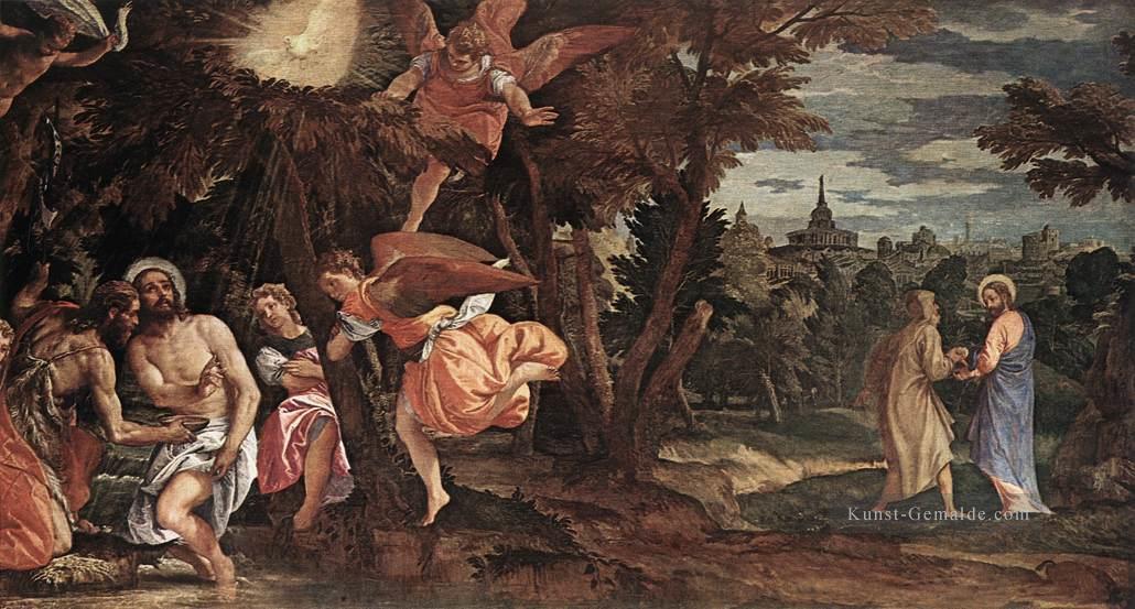 Taufe und Versuchung von Ch Renaissance Paolo Veronese Ölgemälde